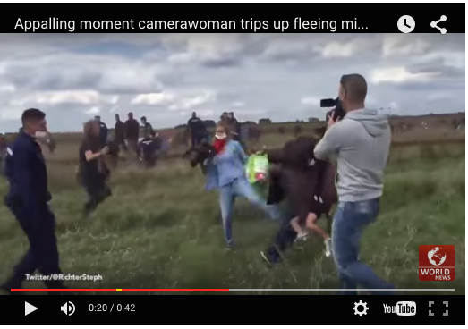 [VIDEO] Juru Kamera TV Dipecat Setelah Tendang Imigran 