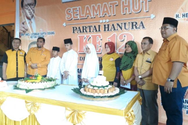 Partai Hanura Kepri Rayakan HUT Bersama Anak Yatim dan Kaum Dhuafa