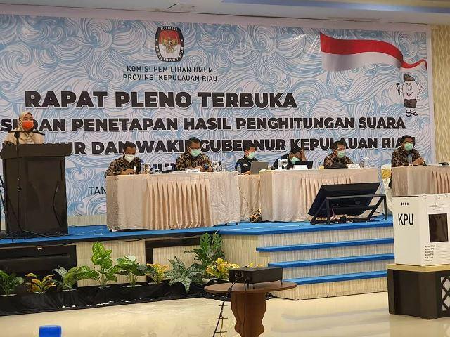 Pleno KPU Kepri Rampungkan Rekapitulasi Suara Pilkada dari 5 Kabupaten, Ini Hasilnya