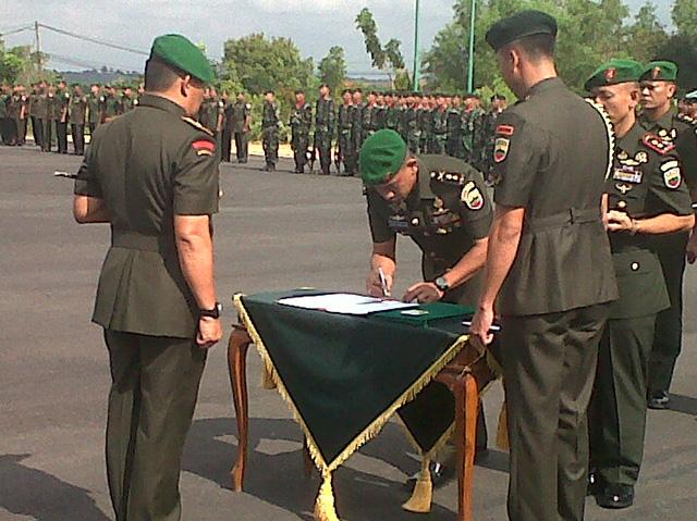  Komandan Korem 033 WP Pimpin Sertijab 3 Dandim dan Danyon 134 Raider