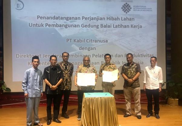 PT Kabil Citramas Hibahkan 4,3 Hektare Lahan untuk Pembangunan BLK