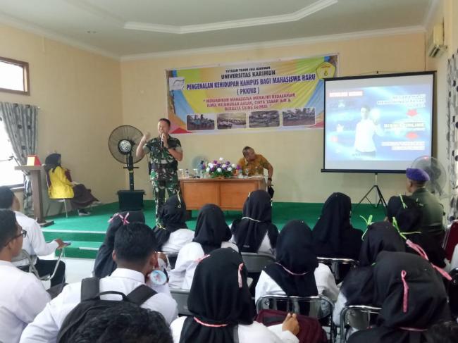 Dandim 0317-TBK Beri Materi Kuliah Umum di Universitas Karimun
