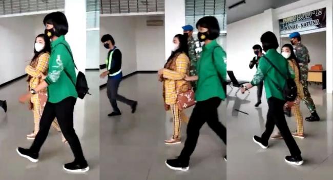 Tersangka Arisan Miliaran Tiba di Bandara Natuna, Korban: Halo Say Apa Kabar?