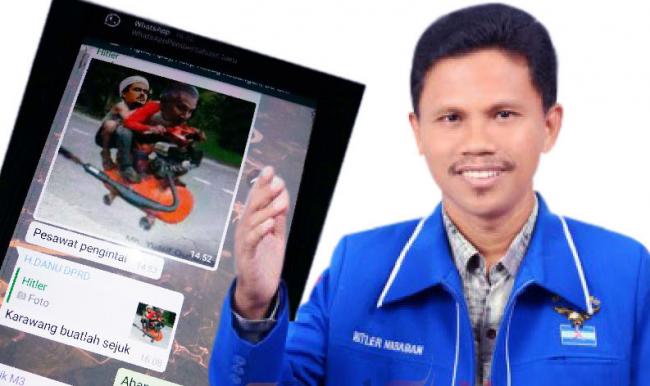 Hina Habib Rizieq dan Amien Rais, Anggota DPRD Hitler Babak Belur 