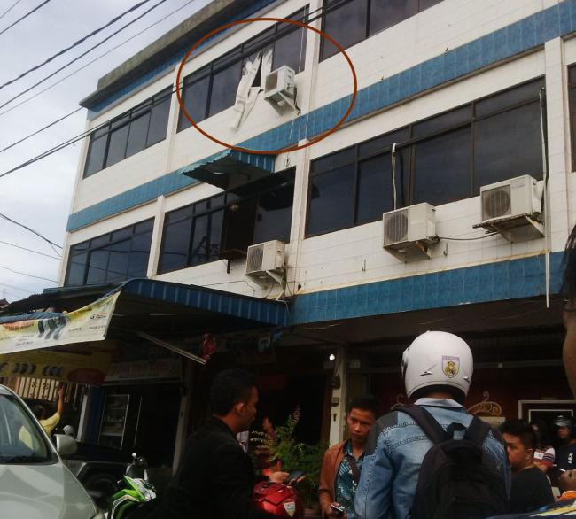 Dengan Tangan Terikat Gembong Sabu Loncat dari Lantai Tiga Ruko di Tanjungpinang