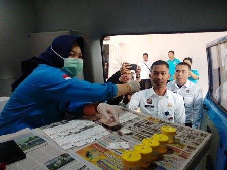 Penghuni dan ASN Rudenim Tanjungpinang Jalani Tes Urine