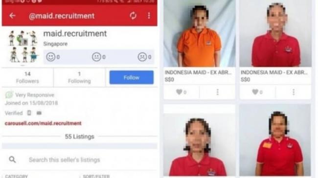 Singapura Ungkap Identitas Penjual TKW di Situs Carousell