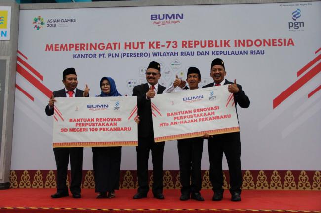 Dirut PGN Pimpin Upacara HUT RI di Riau, Ini Pesannya