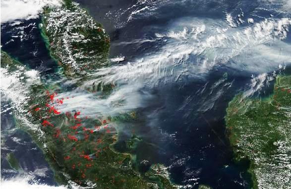 Tujuh Provinsi Sumbang Titik Panas di Sumatera