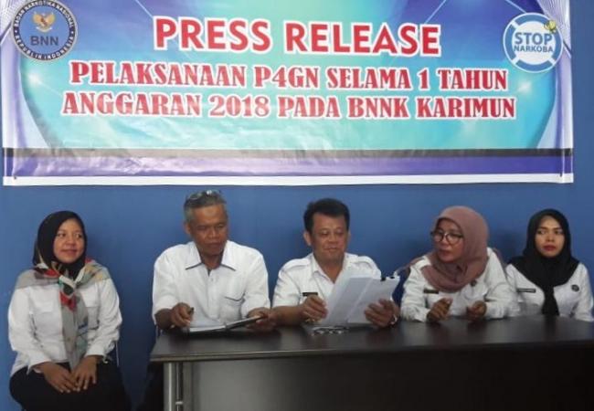 BNN Karimun Rehabilitasi 57 Pecandu Narkoba Selama 2018, Tiga Diantaranya ASN