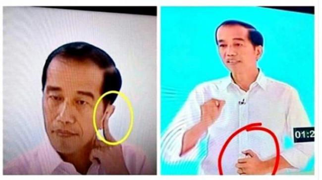 Jokowi Bantah Pulpen Jadi Alat Komunikasi di Debat: Pulpen Ini? Nih!