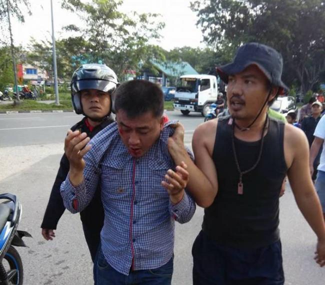 Jambret Tabrak Sekuriti Batamindo hingga Terkapar