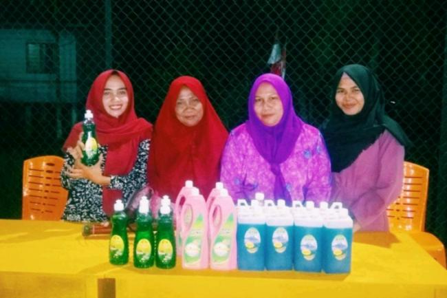 Desa di Lingga Ini Produksi Sabun Lokal Merek Salingga