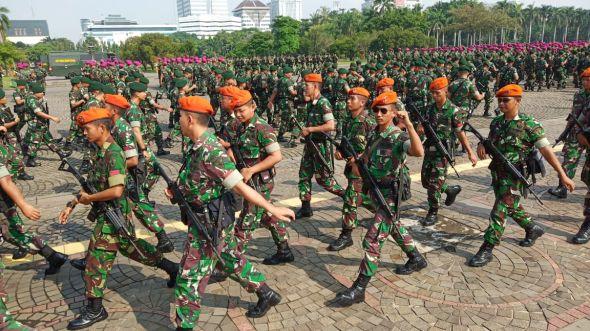 Ribuan Personel TNI-Polri Bersiaga di Monas