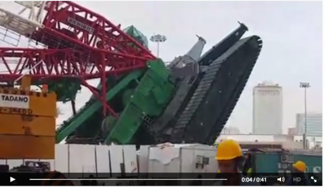 [VIDEO] Penampakan Crane yang Tewaskan 111 Jemaah di Masjidil Haram. Ternyata Bukan Buatan China