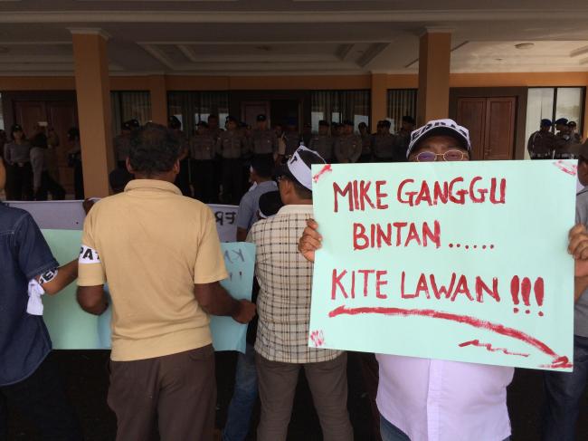 Usai Didemo Gepeng, Bupati Apri Didemo Perpat Bintan