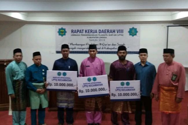 LPTQ se-Lingga Terima Rp130 Juta Uang Pembinaan