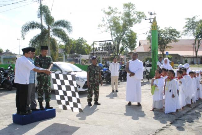 Lanal Dabo Perkenalkan Murid TK Hangtuah Tata Cara Manasik Haji