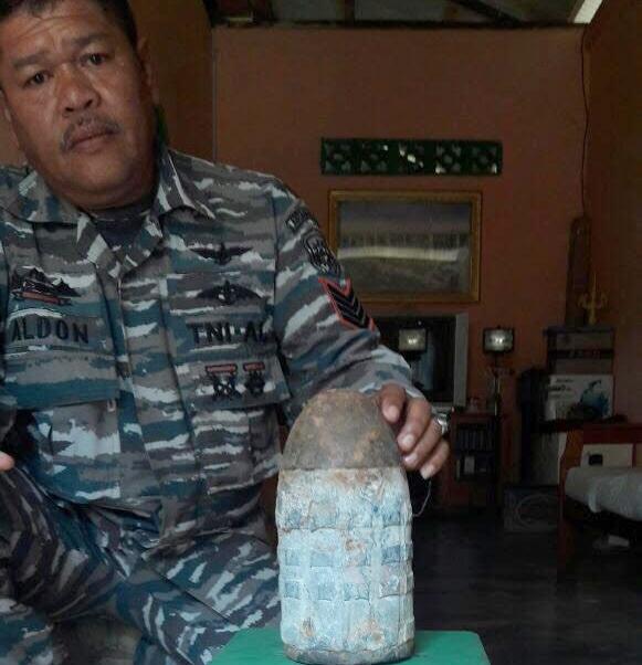 Benda Menyerupai Mortir Ditemukan Nelayan di Pulau Rukau Kecil