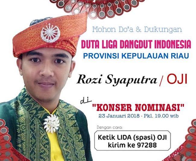 Oji Wakili Kepri di Liga Dangdut Indosiar, Warga Lingga Beri Dukungan Penuh