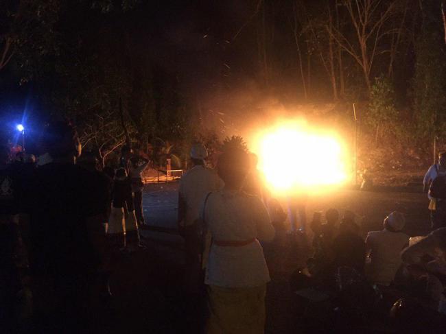 Perayan Nyepi di Pura Amerta Baloi Ditutup Pembakaran Ogoh-ogoh
