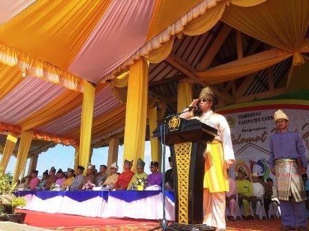Wabup Anwar Hasyim Pimpin Upacara HUT ke-20 Kabupaten Karimun