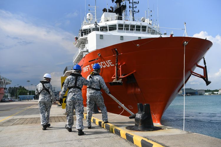 Kapal Penyelamat MV Swift Rescue Singapura Berjasa Temukan KM Nanggala-402