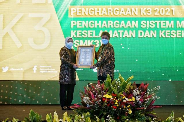 PGN Raih Penghargaan SMK3 2021 dari Kementerian Ketenagakerjaan