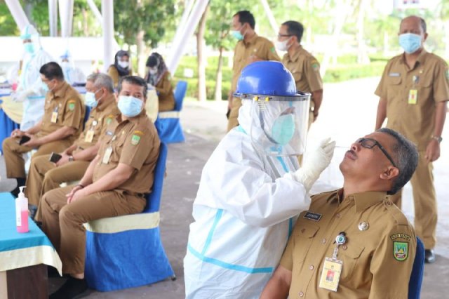 Pegawai Pemko Batam Tes Antigen Usai Libur Lebaran
