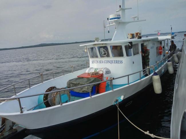 Lantamal IV Tanjungpinang Tangkap Kapal Illegal Fishing di Perairan Bintan