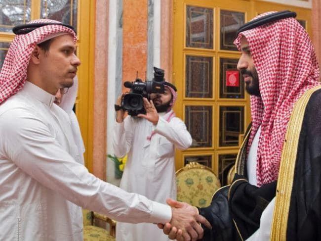 Begini Tatapan Putra Khashoggi Saat Bertemu Putra Mahkota Saudi