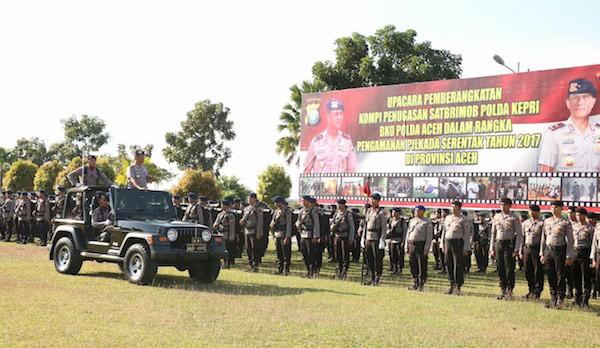 Polda Kepri Kirim 100 Personel ke Aceh
