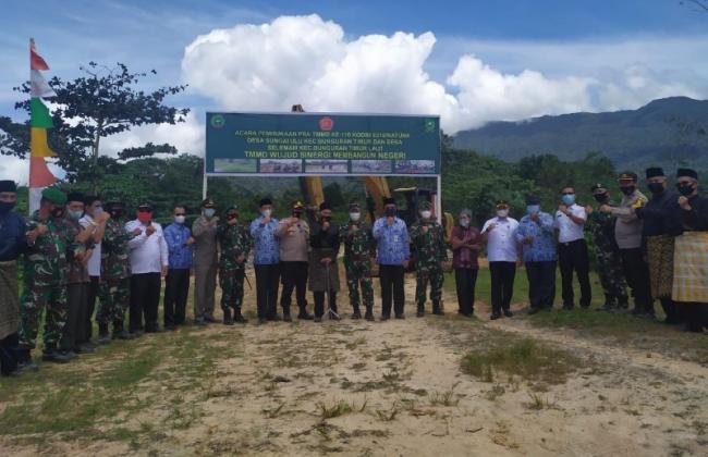 Kodim 0318/Natuna Bakal Bangun Jalan Lintas Sebayar-Selemam