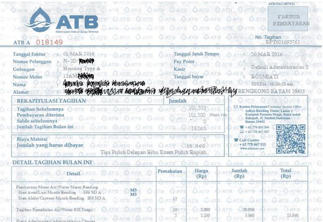 Begini Cara Mudah Menghitung Tagihan ATB