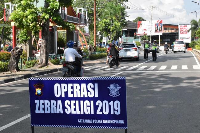 Hari Pertama Operasi Zebra di Tanjungpinang, 76 Pengendara Terjaring