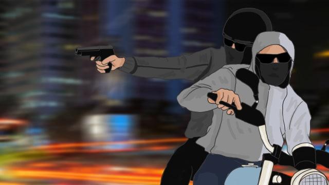 Erna Saksikan Suami Ditembak Begal Hingga Tewas