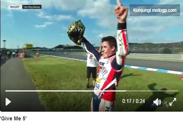  Marquez Juara Sekaligus Patahkan Rekor Rossi