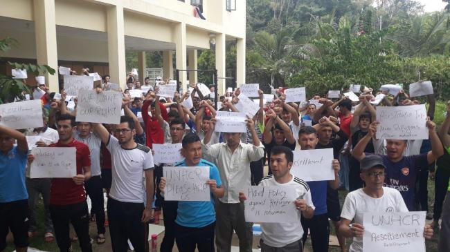 Imigran di Kepri Kompak Lakukan Unjuk Rasa