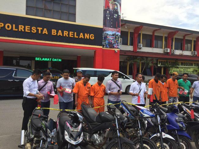Sepekan, Polresta Barelang Ringkus 9 Bandit Curanmor dan Pemalak