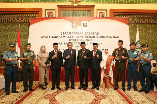Agus Widjaja Resmi Jabat Kakanwil Kemenkumham Kepri