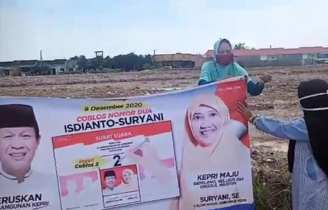 Emak-emak Ini Yakin Isdianto-Suryani Pemimpin Terbaik untuk Kepri