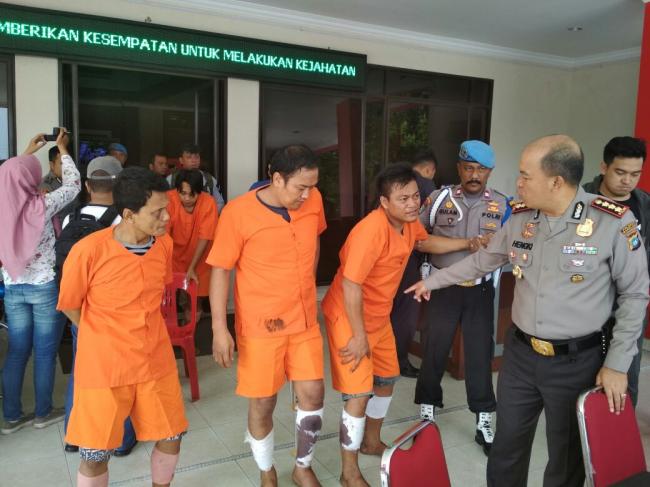 Polisi Tembak Empat Kawanan Rampok di Batam  