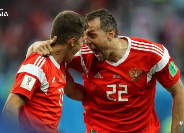 Rusia Pimpin Klasemen Grup A Setelah Kalahkan Mesir 3-1
