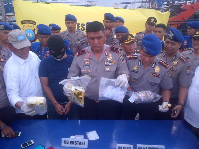 Ini Rute Penyelundupan Sabu 3 Kilo dan Ekstasi Melalui Jalur Laut ke Batam
