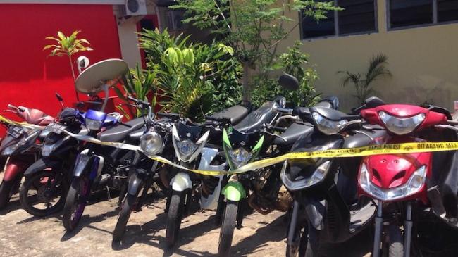 Polisi Sita 10 Unit Sepeda Motor Diduga Hasil Curian