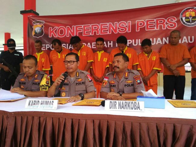 Polda Kepri Tangkapi Kurir Narkoba di Beberapa Titik Kota Batam