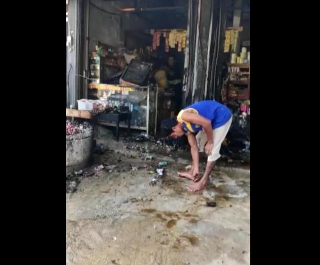 Warung Sembako di Batu 18 Kijang Nyaris Ludes Terbakar