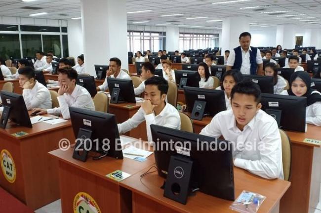 Intip Ekspresi Atlet Badminton Saat Hadapi Tes CAT CPNS 2018