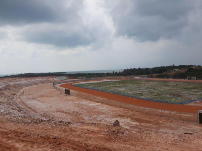 Mengintip Pembangun Stadion Internasional Dompak di Tanjungpinang