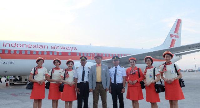 Garuda Indonesia Luncurkan Layanan Penerbangan Bernuansa 70an